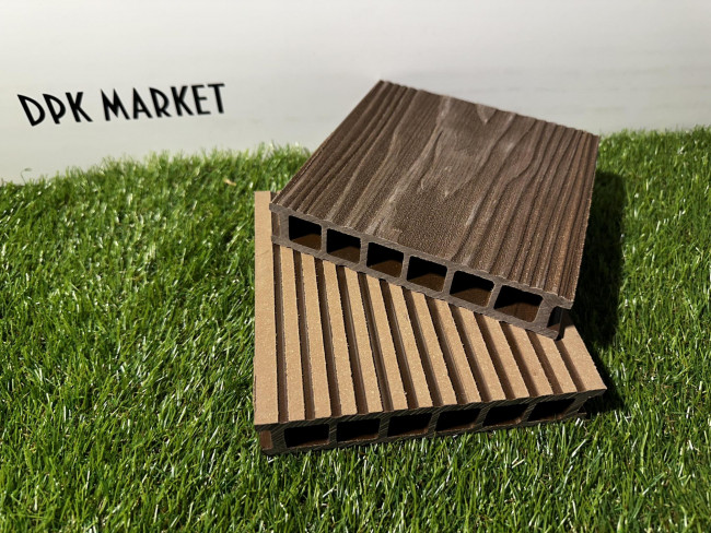 Террасная доска из ДПК Polywood Duo 3-D Бежевый  Террасная доска из ДПК Polywood Duo 3-D Бежевый