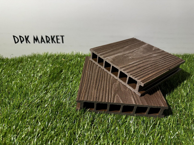 Террасная доска из ДПК Polywood Duo 3-D Бежевый  Террасная доска из ДПК Polywood Duo 3-D Бежевый