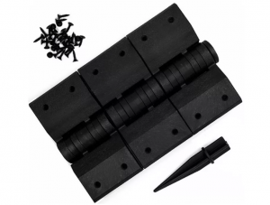 Угловой элемент поворотный 60-300 град., пластик.Чёрный