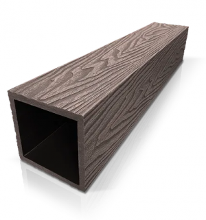 Столб из ДПК серия SIMPLEX 100х100х3000мм с 3D текстурой Венге